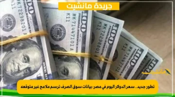 تطور جديد.. سعر الدولار اليوم في مصر بيانات سوق الصرف ترسم ملامح غير متوقعة 1